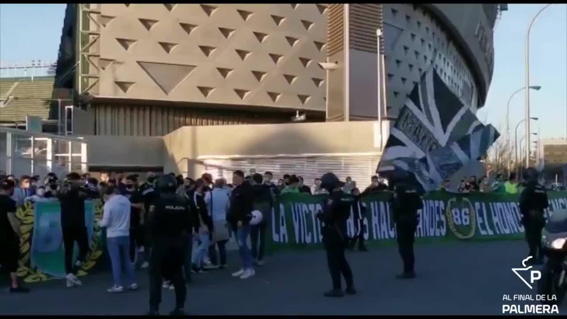 Así llegó el Betis al Sánchez-Pizjuán para jugar el derbi