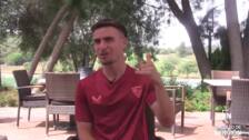 Entrevista de ABC con el fichaje del Sevilla FC Adria Pedrosa en Montecastillo