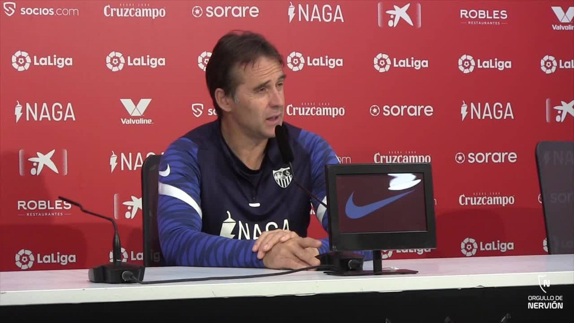 Lopetegui: «Conseguir la tercera clasificación seguida a la Champions sería un hito extraordinario»