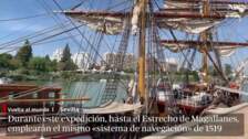 El bergantín «Bark Europa» parte desde Sevilla rumbo al Estrecho de Magallanes