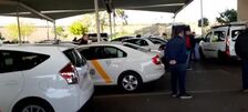 La juez que investiga la «mafia del taxi» retira una cámara y monitores de su sede en el aeropuerto