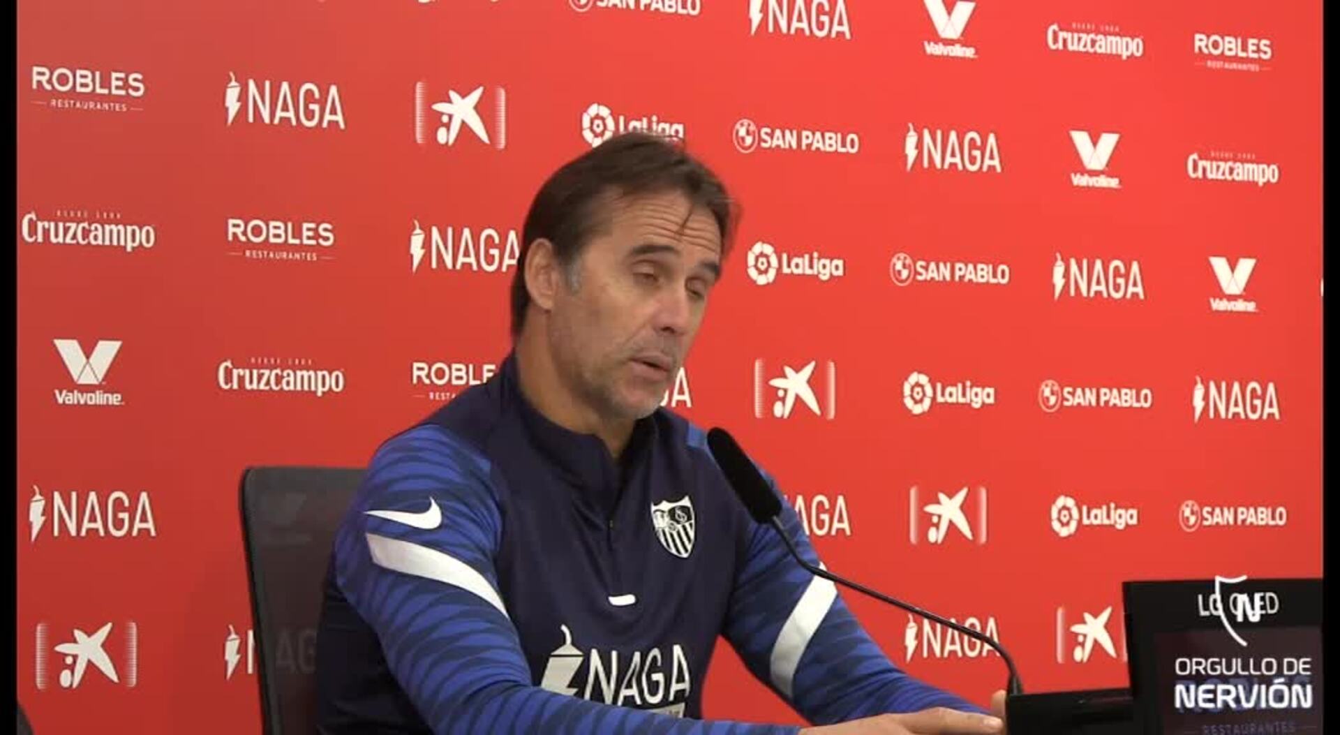 Lopetegui sobre los tocados que tiene para el partido ante el Real Madrid