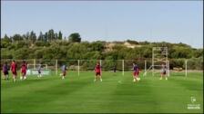 Intensidad y mucho balón en el arranque del Sevilla 2023-24 en Montecastillo