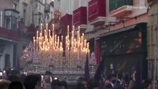 La imagen del Jueves Santo: la Virgen del Valle sin palio