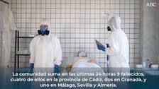 Descienden los positivos diarios de coronavirus en Andalucía