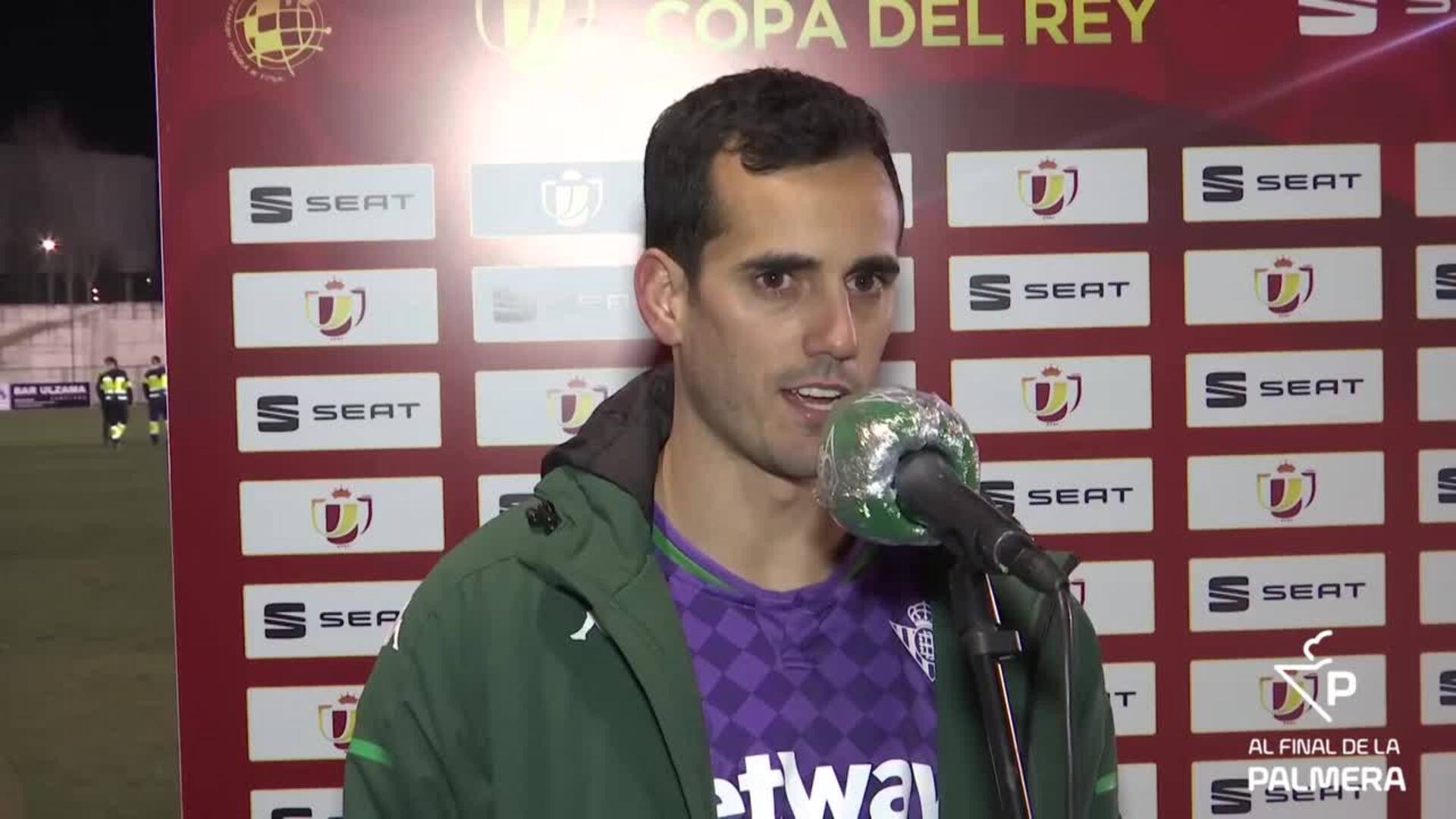 Juanmi, tras el Mutilvera - Betis de la Copa del Rey: &quot;Hemos sabido reaccionar&quot;