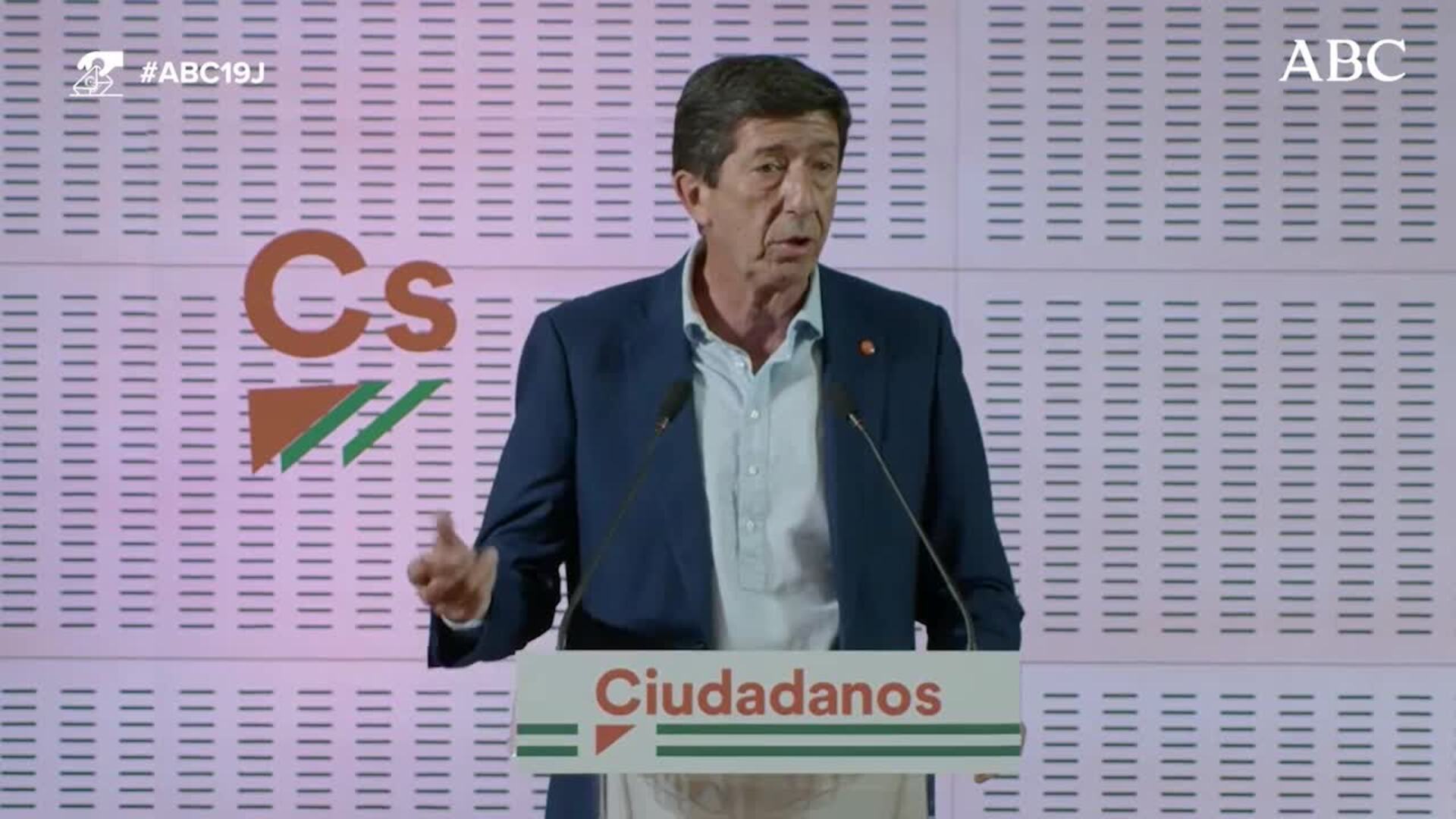 Juan Marín dimite después de que Ciudadanos no logre representación en las elecciones andaluzas