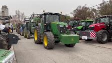 (Video) Más de 500 tractores protestan en Los Pedroches y la Subbética por la crisis de precios y apoyan al transporte