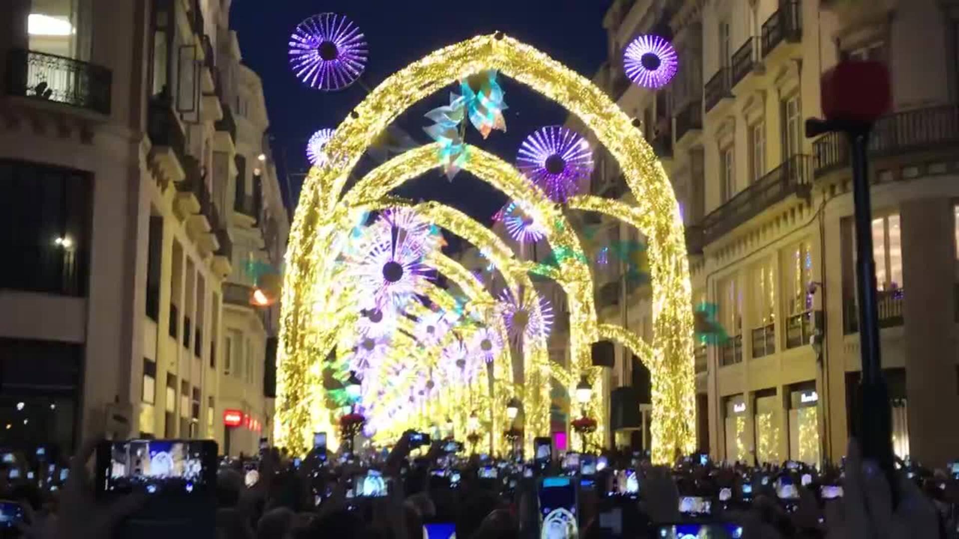 Encendido de las luces de Navidad de Málaga