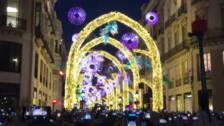 Así «suenan» las espectaculares luces de Navidad de Málaga
