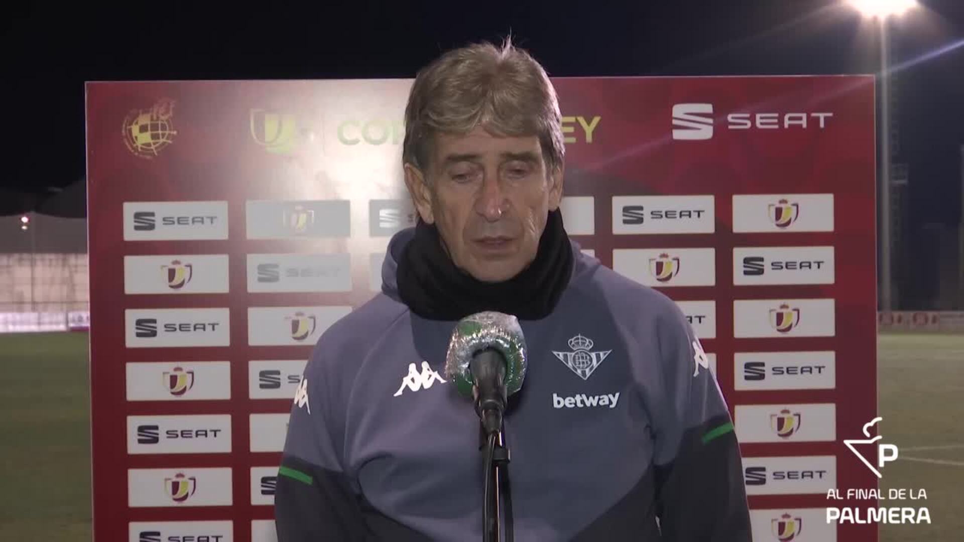 Pellegrini, tras el Mutilvera - Betis: «Tuvimos la concentración y la serenidad que se necesitan»