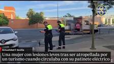 Herida la conductora de un patinete eléctrico en un atropello en Sevilla