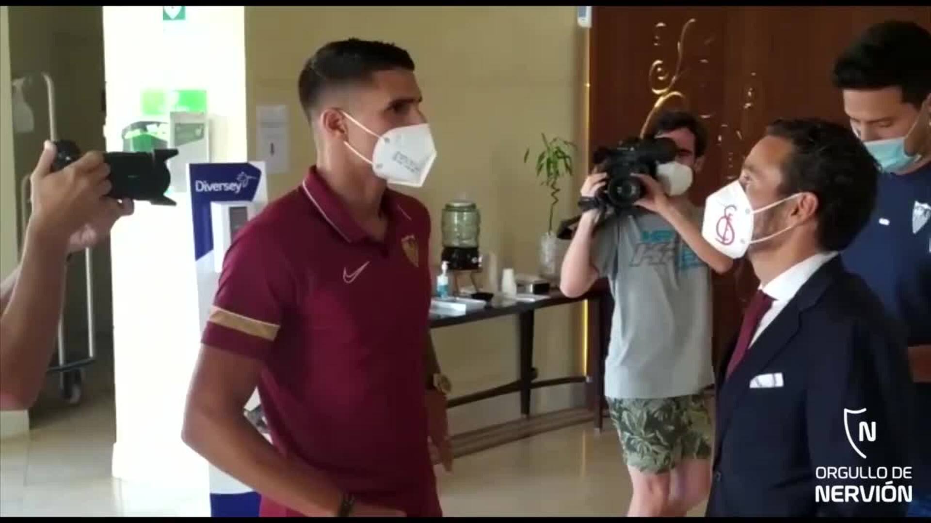 Lamela llega a Lagos para incorporarse a la pretemporada del Sevilla FC