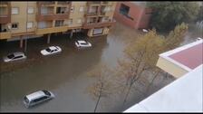 Las fuertes lluvias en Huelva provocan inundaciones en Isla Cristina, Ayamonte y Lepe