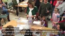 Elecciones generales 10N: Susana Díaz, convencida de «un buen resultado» para el PSOE, pide ir a votar para «reforzar la democracia»