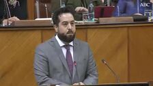 Fran Carrillo (Cs), en el Parlamento de Andalucía: «Estoy hasta los cojones de todos nosotros»