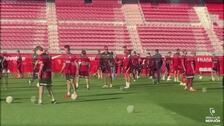 El divertido entrenamiento del Sevilla