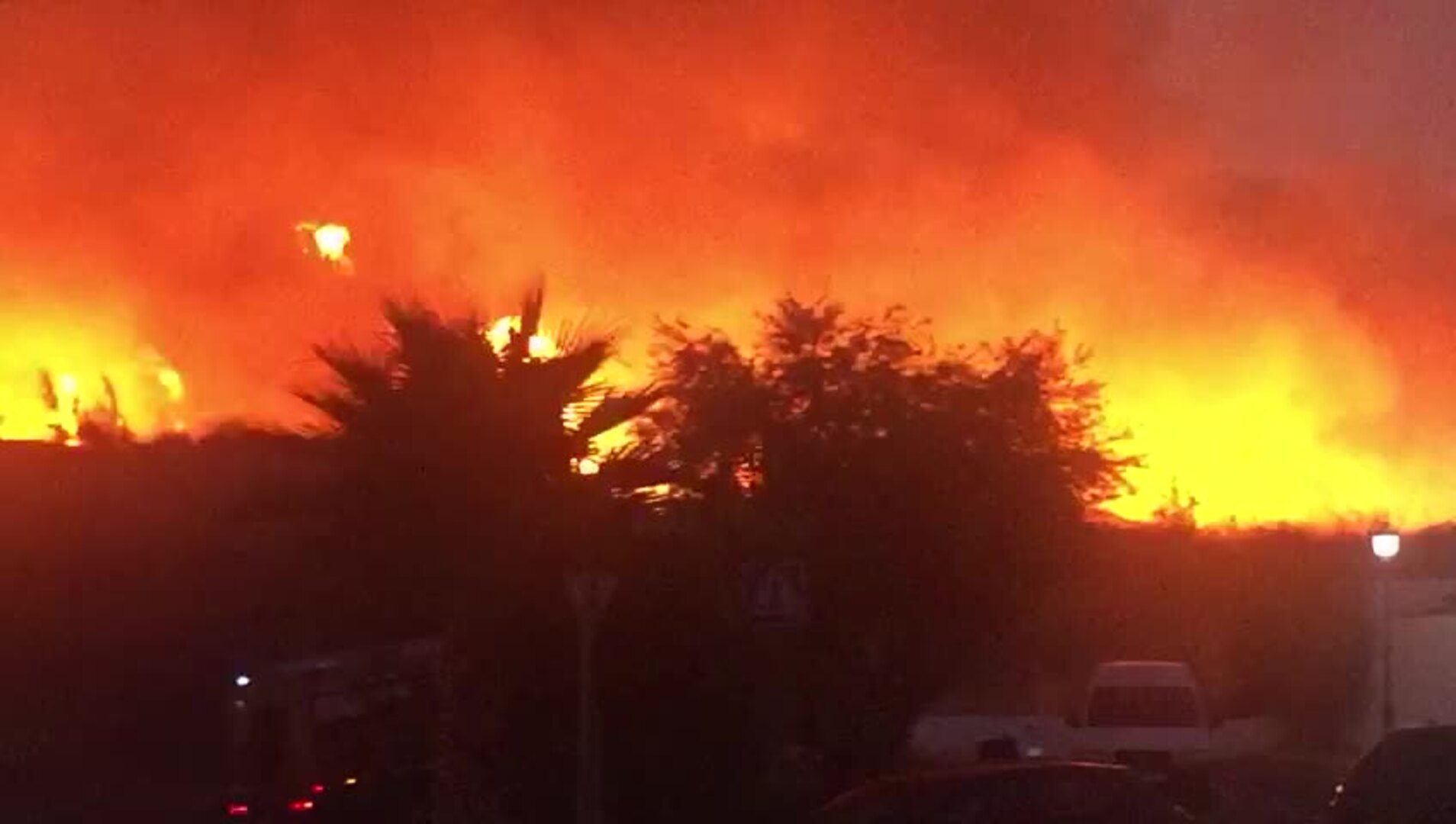 Declarado un incendio forestal en el municipio malagueño de Marbella