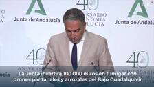 La Junta invertirá 100.000 euros en fumigar con drones pantanales y arrozales del Bajo Guadalquivir