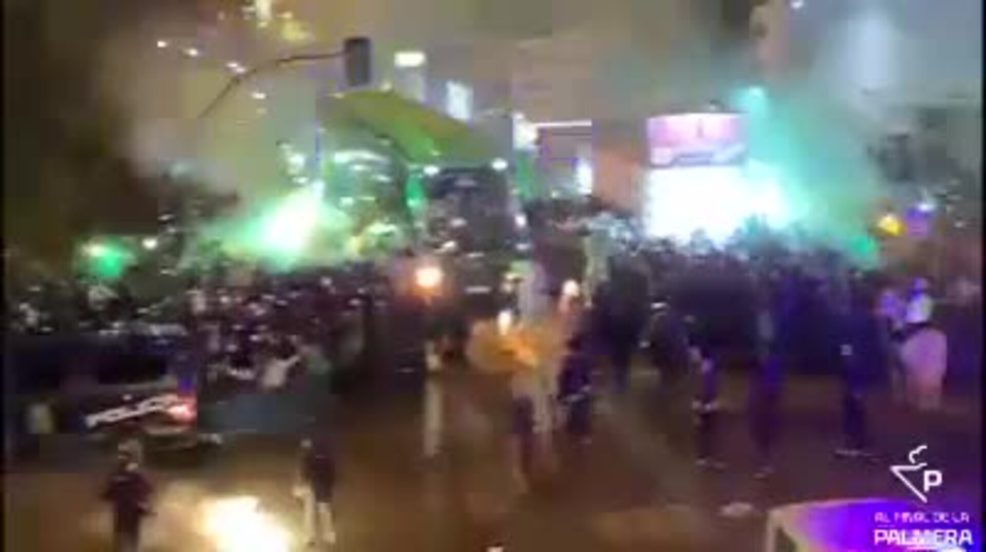 La llegada del Betis al Villamarín de cara al derbi