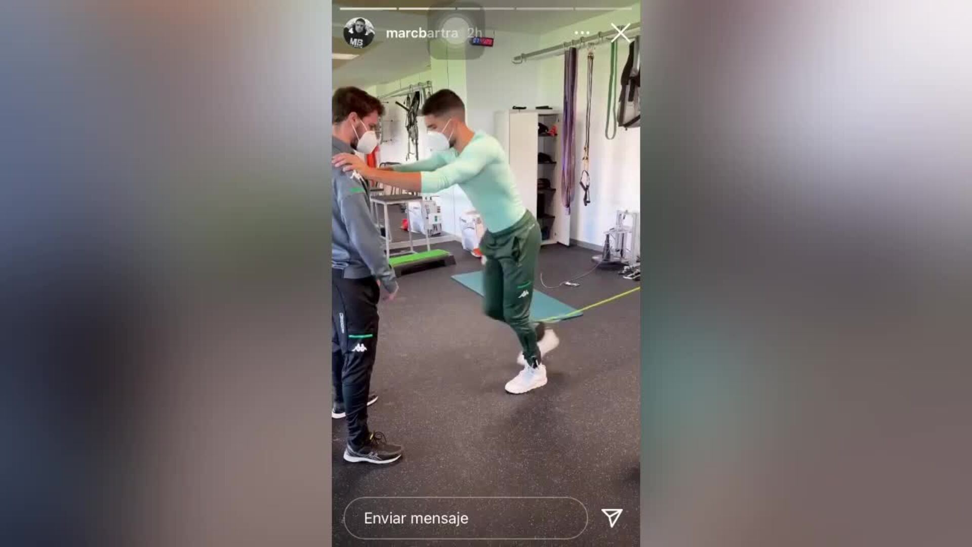 Bartra continúa con su puesta a punto