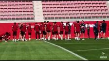 Rekik, gran novedad en el entrenamiento del Sevilla FC