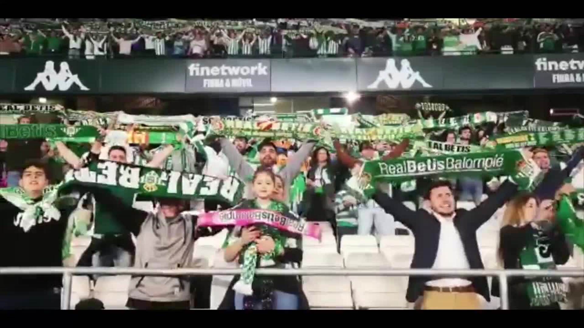 Betis: El ambientazo del Villamarín para recibir a los campeones de Copa 2022