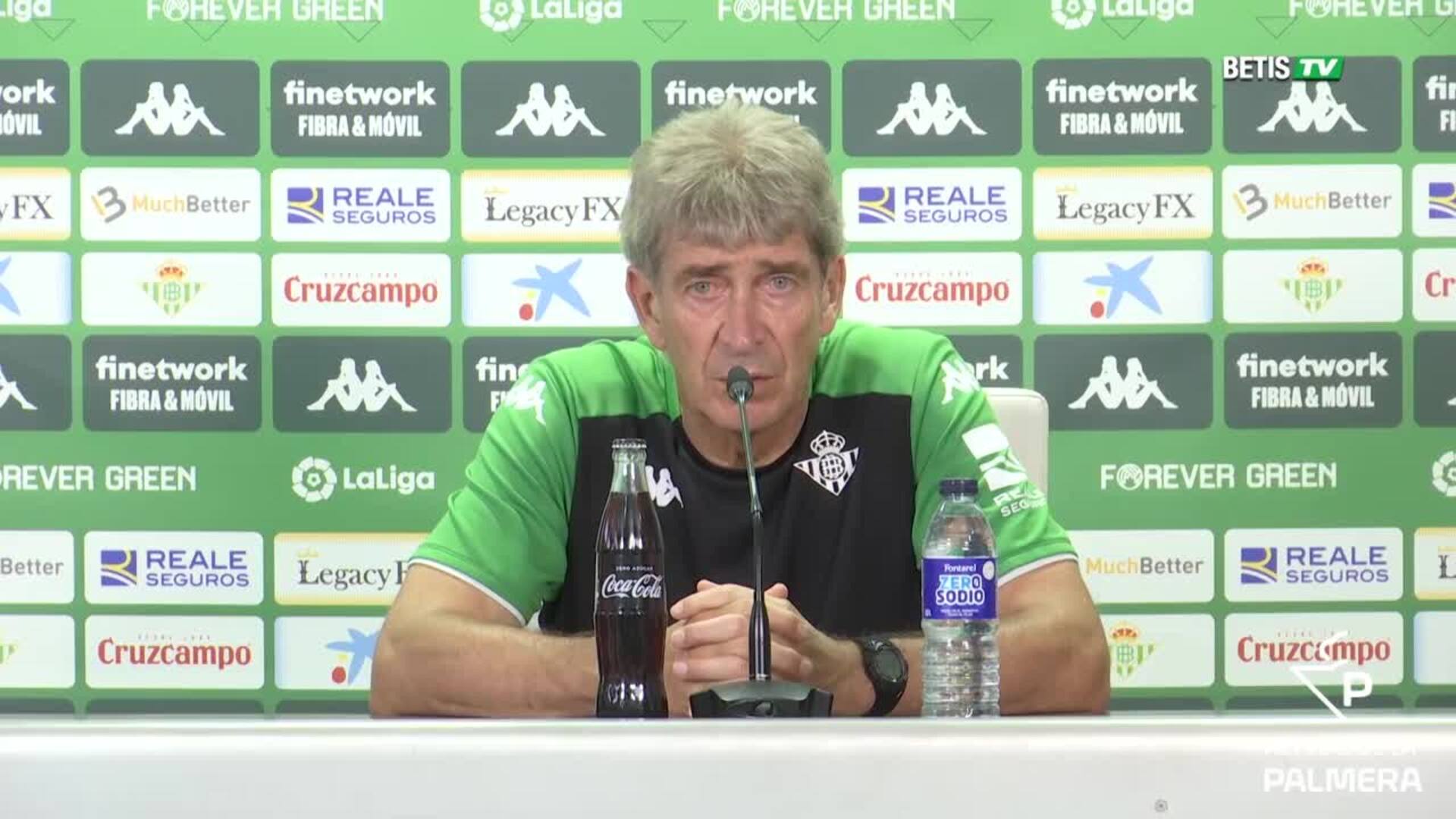 Pellegrini: «Pezzella está disponible para el partido de mañana»