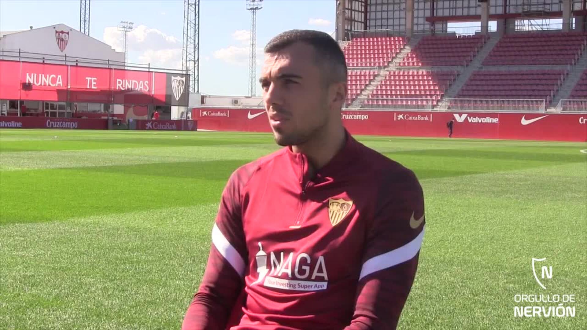 Joan Jordán explica a ABC la evolución de su juego en el Sevilla FC y su reto de incorporarse más ofensivamente