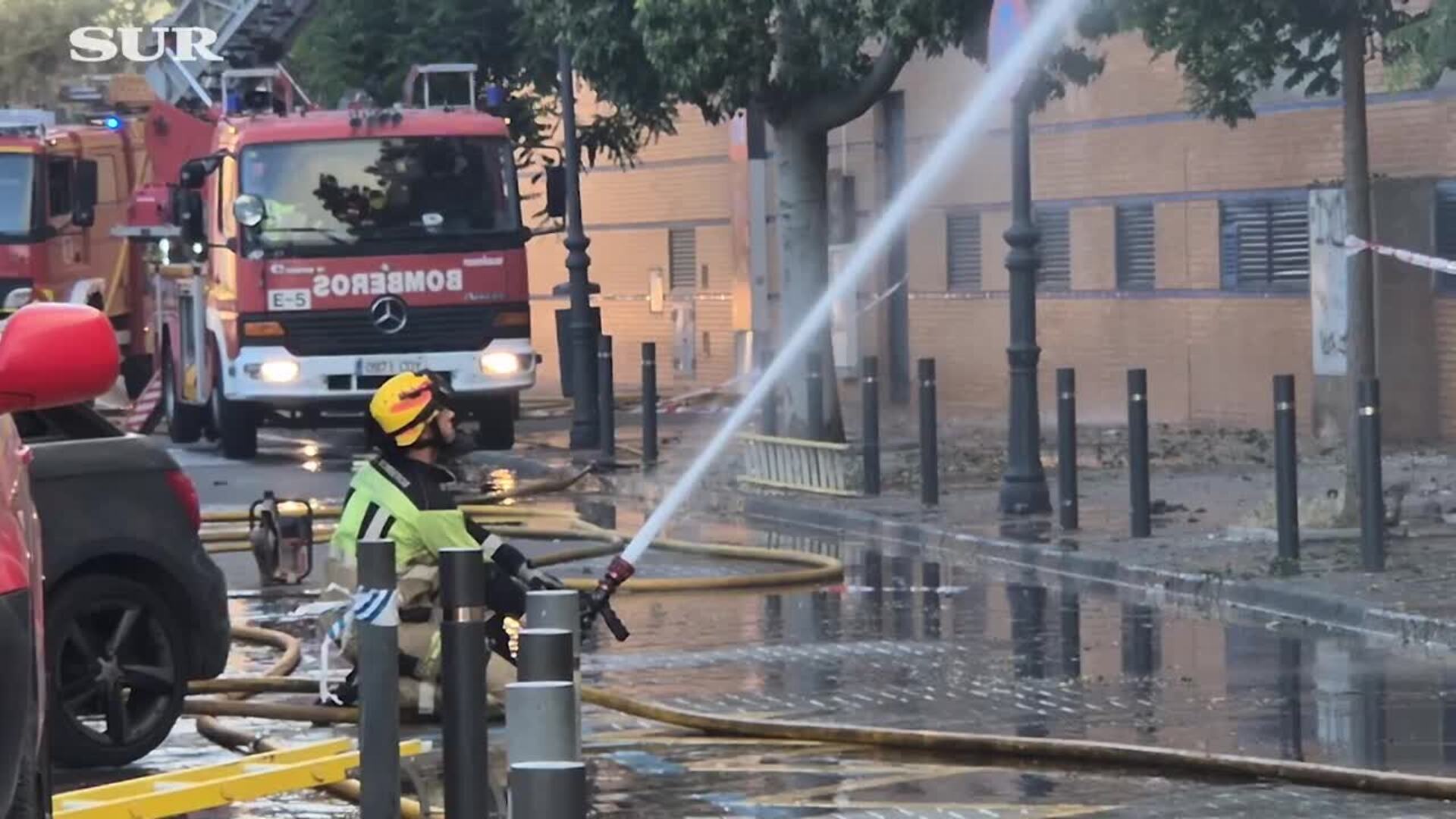 Fire devours one of Malaga's main expat meeting points