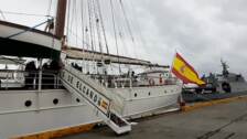 El Juan Sebastián de Elcano sigue su vuelta al mundo cruzando el Estrecho de Magallanes