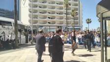 (EN VÍDEO) La llegada del Real Madrid al hotel de concentración en Cádiz
