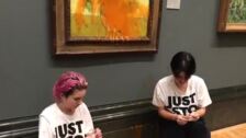 Militantes ecologistas arrojan sopa de tomate sobre 'Los girasoles' de Van Gogh en museo de Londres