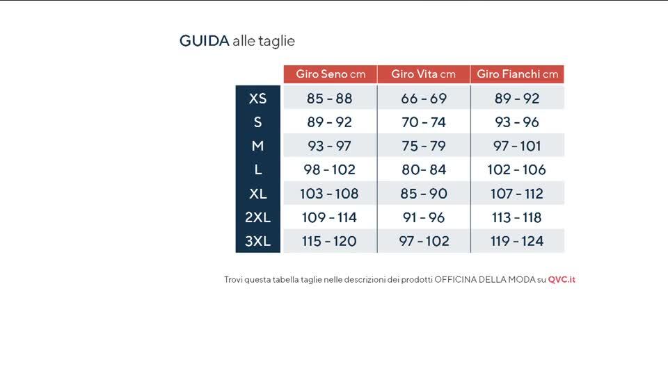 Officina della Moda Giacca sahariana con scollo rever e maniche a 7/8 - QVC .it