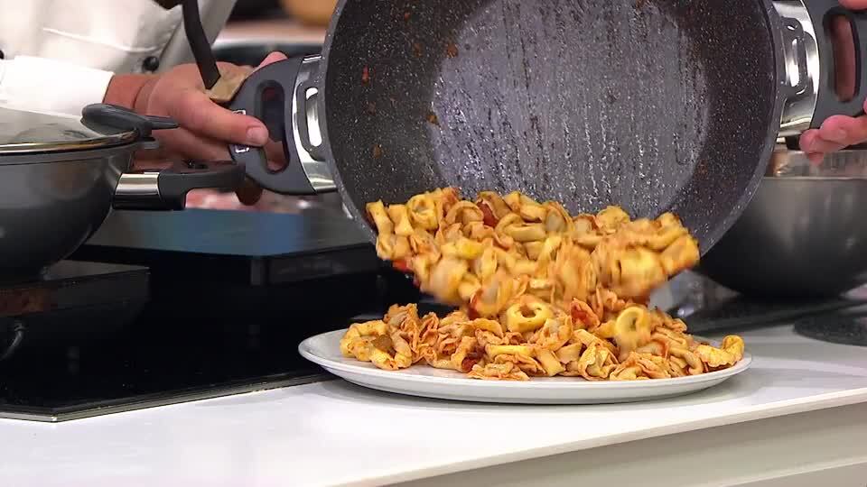 Wok In Alluminio Antiaderente Stoneline - 32 Cm Con Coperchio In Vetro, Per Cucina Sana Senza Grassi - Foto 9