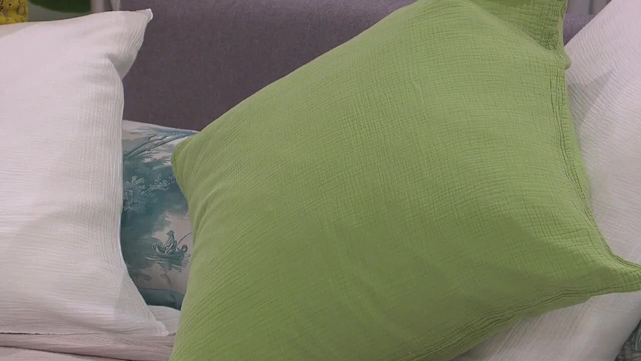 Federa In Garza Di Cotone 65x65 Cm - Morbida, Traspirante, Senza Bisogno Di Stiratura - Foto 8