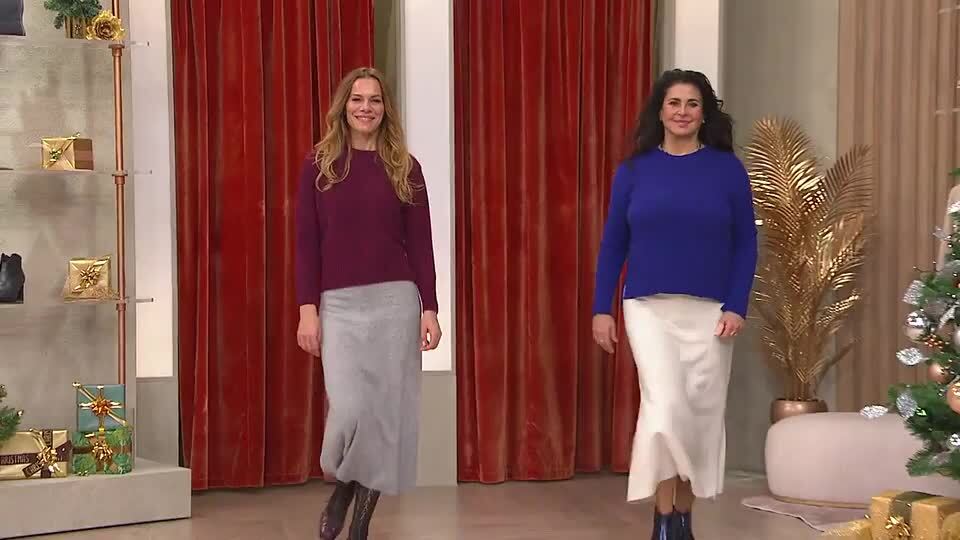 Ylingjun Gonna Lunga In Lana Donna - Vita Alta, Svasata, Con Tasche, Calda Per Inverno E Autunno - 2