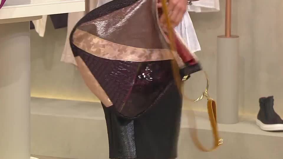 Ebarrito Borsa a mano in pelle patchwork con tracolla