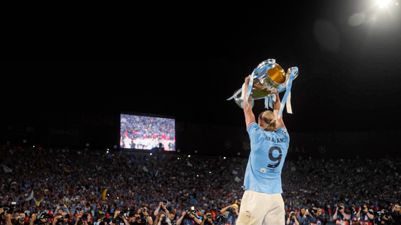 瓜迪奥拉在欧冠为曼城打进100球时的纪录