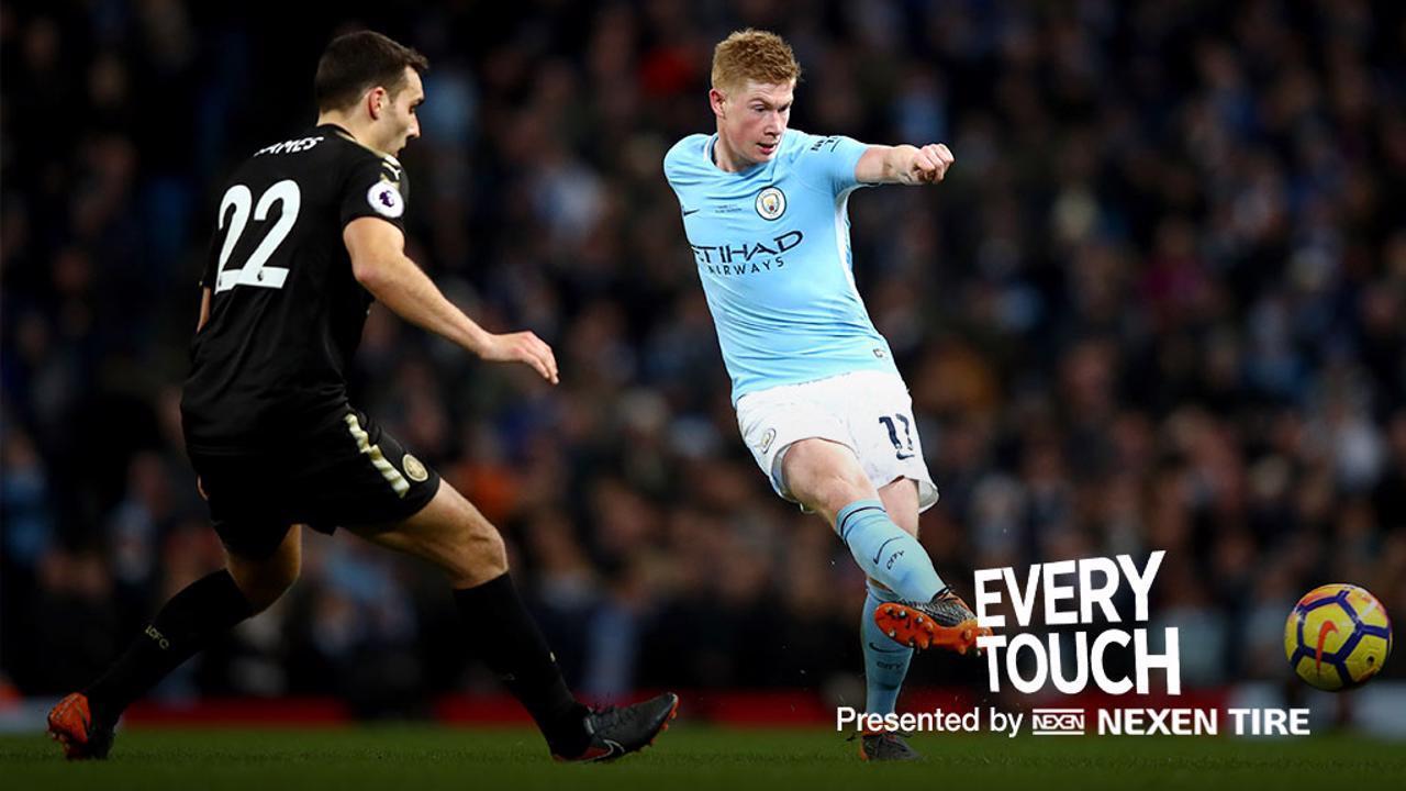 Every touch: Kevin De Bruyne v Leicester