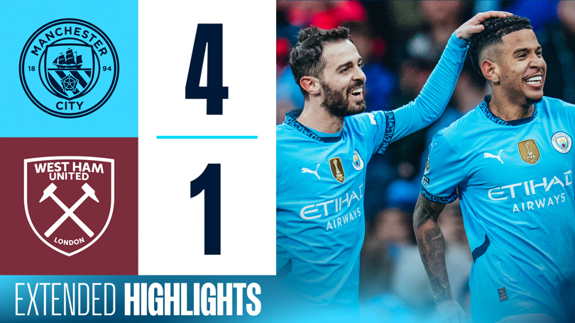 City 4-1 West Ham: Extended highlights