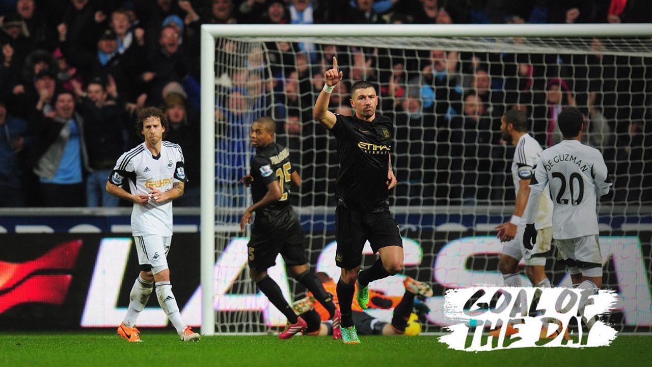 Goal of the Day: Kolarov v Swansea 2014