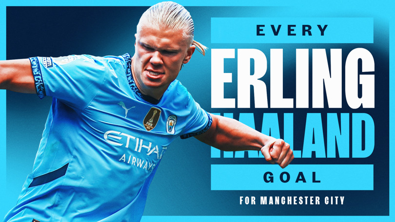 Watch: Every Erling Haaland City goal