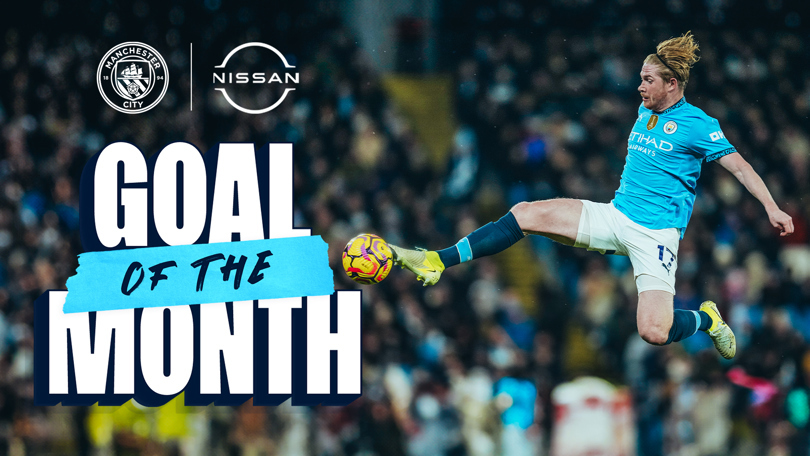 De Bruyne wins Nissan Goal of the Month for December