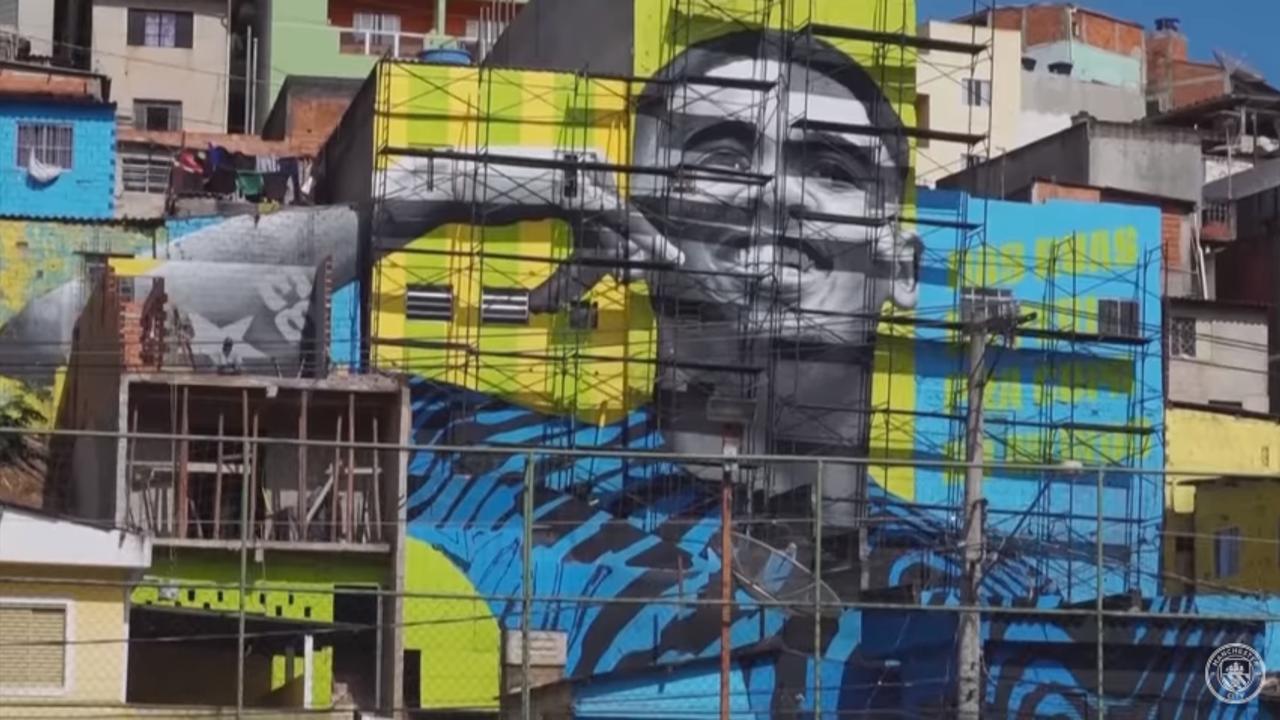 Gabriel Jesus Inspiring Kids In Sao Paulo