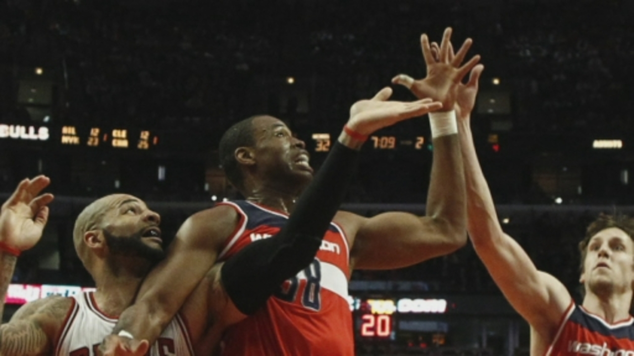 Washington Wizards away game basketball jersey worn by Jason Collins, 2013