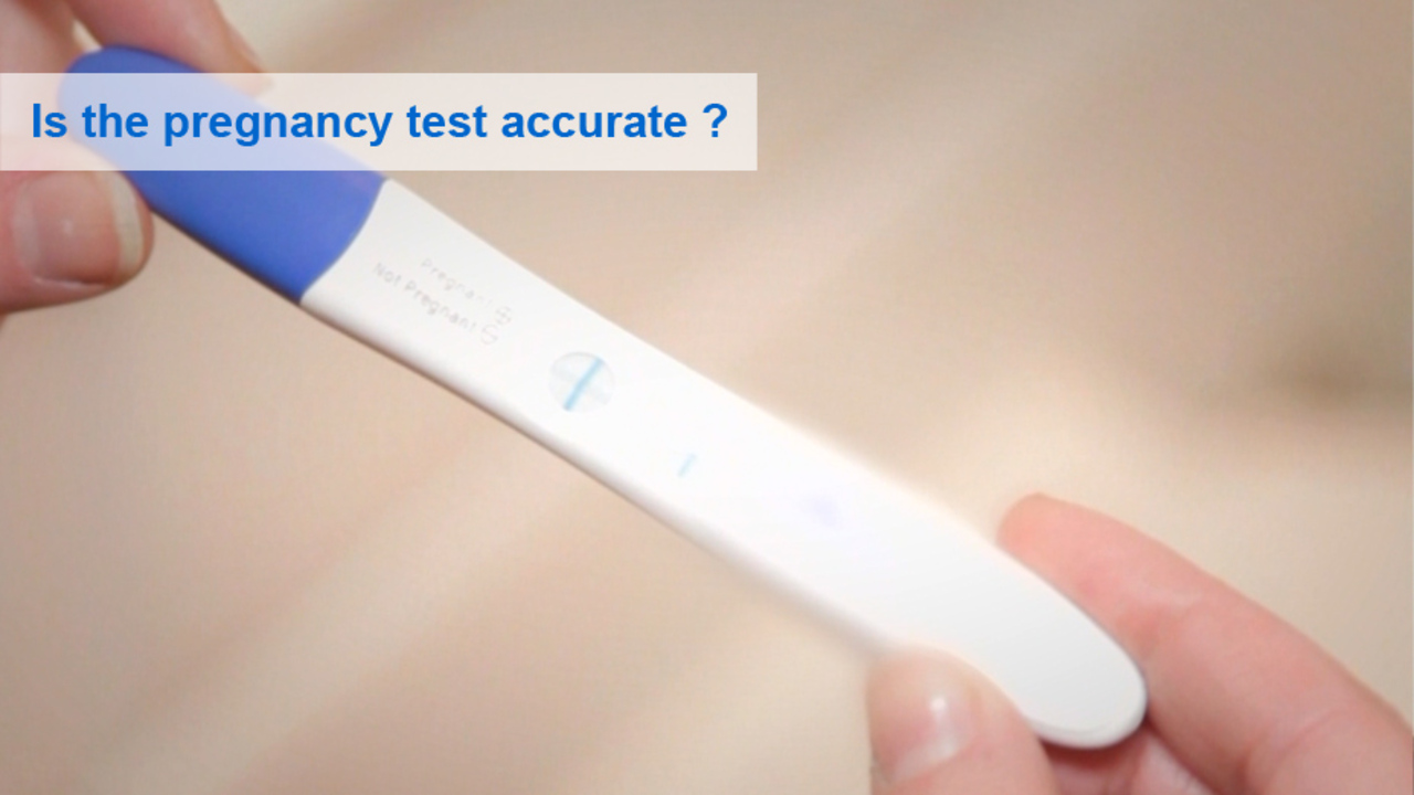 Doing a pregnancy test photo