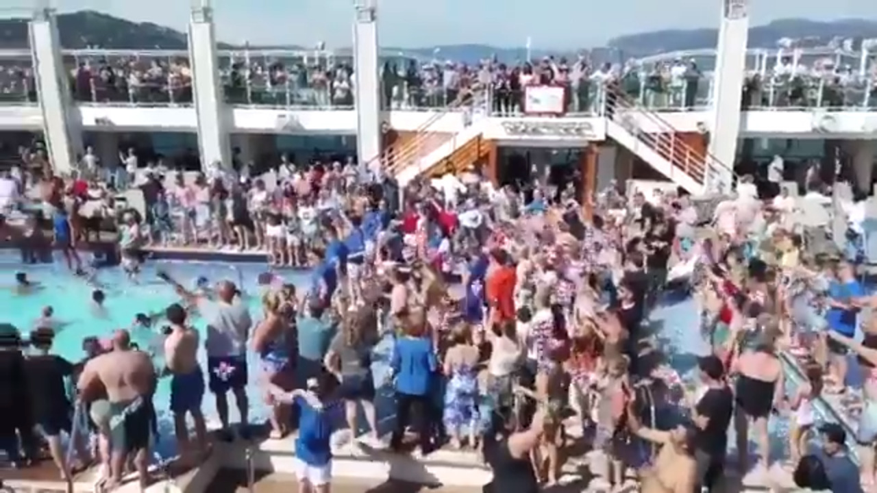 fight on board cruise ship