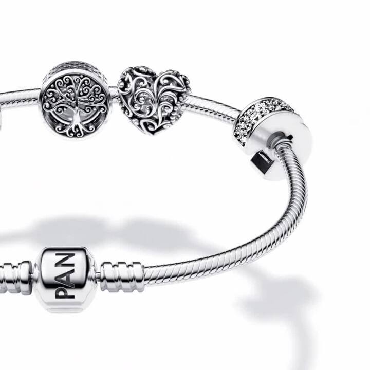 Clear Pavé Clip Charm | スターリングシルバー | Pandora (パンドラ)