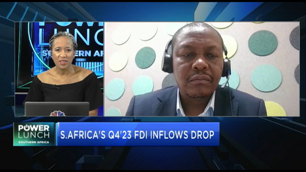 S.Africa’s FDI inflow falls in Q4’23